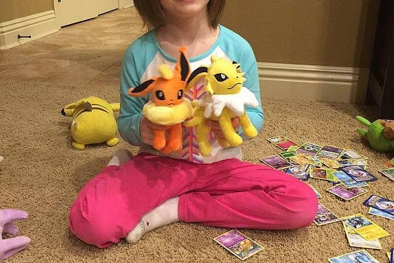 Ashlynd, six, used her sleeping mum's thumb to unlock her iPhone and proceeded to order US$250 (S$363) worth of Pokemon items on Amazon.