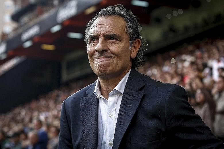 Cesare Prandelli leaves beleaguered Valencia after only three months, leaving them fourth from bottom in the Spanish Primera Liga table with 12 points from 15 games. He is the seventh managerial departure since Singapore businessman Peter Lim acquire