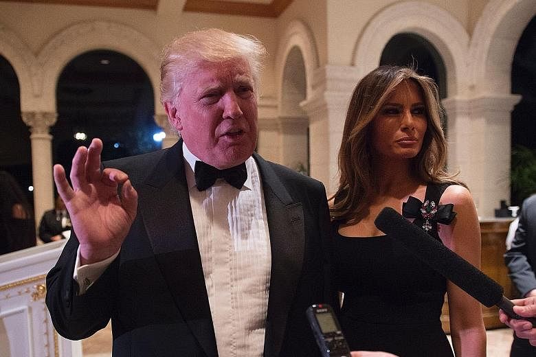 Mr Trump, accompanied by his wife Melania for a New Year's Eve party in Florida on Saturday, cast further doubts on allegations that there was Russian interference in the US elections, and claimed that more information on the issue will be revealed "