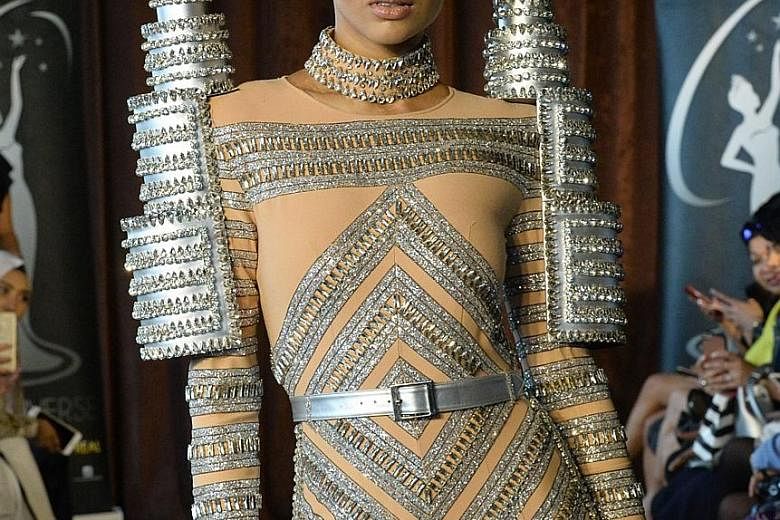 Miss Universe Malaysia 2016 Kiran Jassal will wear this costume, inspired by the iconic Petronas Twin Towers, at the pageant later this month.