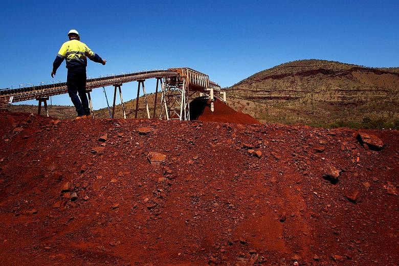 The Fortescue Solomon iron ore mine in the Valley of the Kings, about 400km south of Port Hedland in the Pilbara region of Western Australia. Fortescue's stock has risen 216 per cent in the past year, as many key resources have remained strong on the