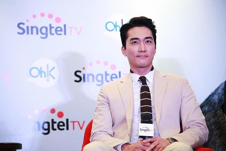 South Korean actor Song Seung Heon (above) was in town to promote the new K-drama, Saimdang.