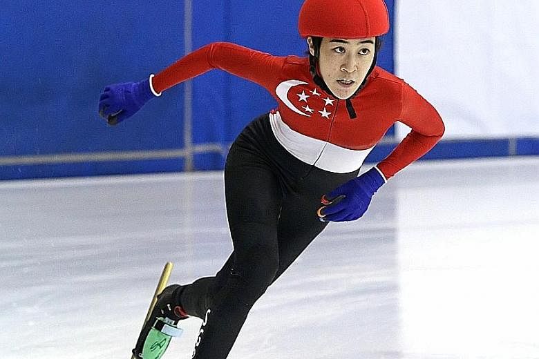 Danielle Han returns from injury to compete at the MapleZ South-east Asian Short Track Trophy.