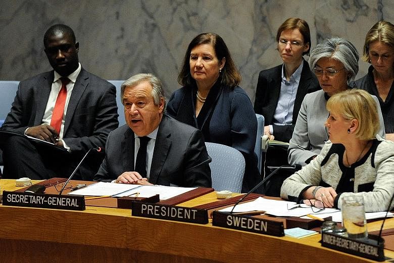 Mr Antonio Guterres called for a 'whole new approach' to prevent war, pointing out that too much time and too many resources were being spent on responding to crises rather than preventing them.