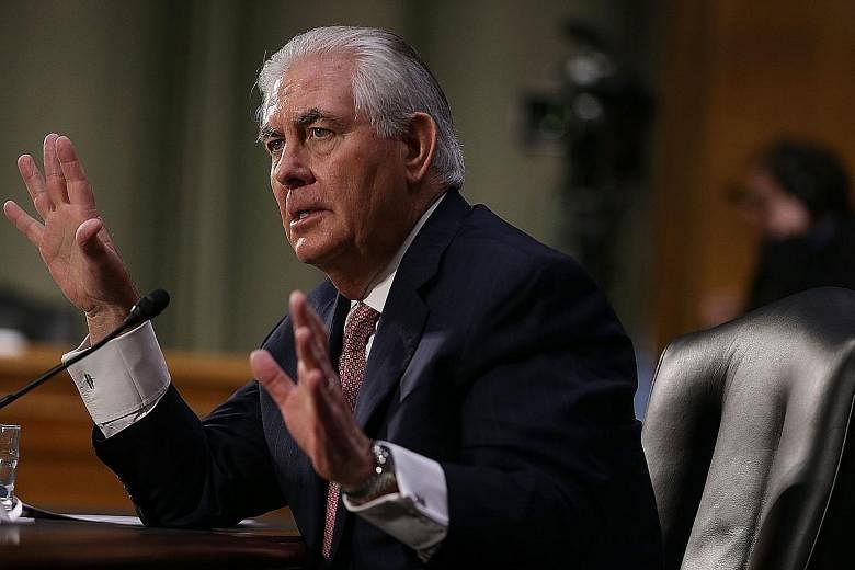 Secretary of state nominee Tillerson criticised China for failing to help rein in North Korea during his confirmation hearing on Tuesday in Washington.