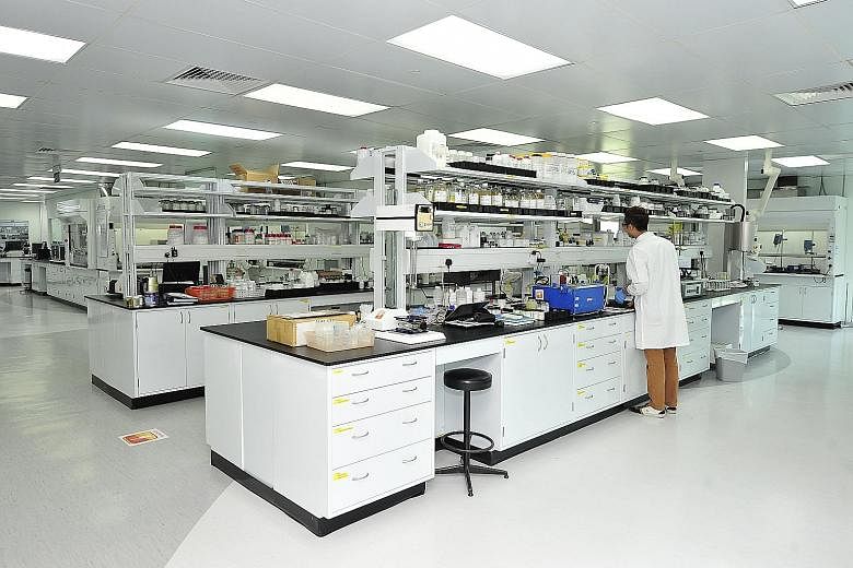 Solvay Novecare's R&D laboratory in Singapore. KPMG experts said that without the PIC scheme, R&D tax incentives here would lag behind those of other countries.
