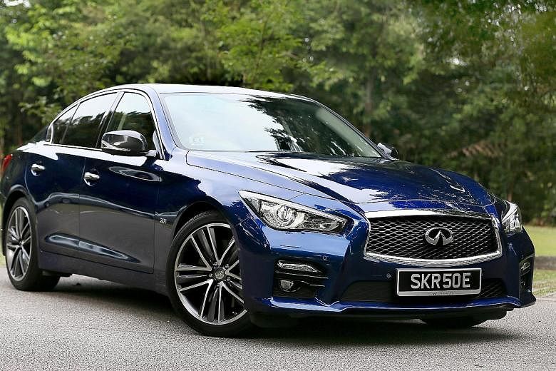 The Infiniti Q50 Red Sport is powered by a new 3-litre turbocharged V6.