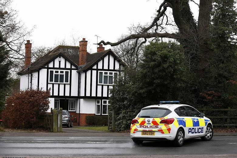 Local media have linked this house in Wokingham, about 60km west of London, to Mr Steele. He is said to have hurriedly left his home in Surrey on Wednesday to avoid attention.