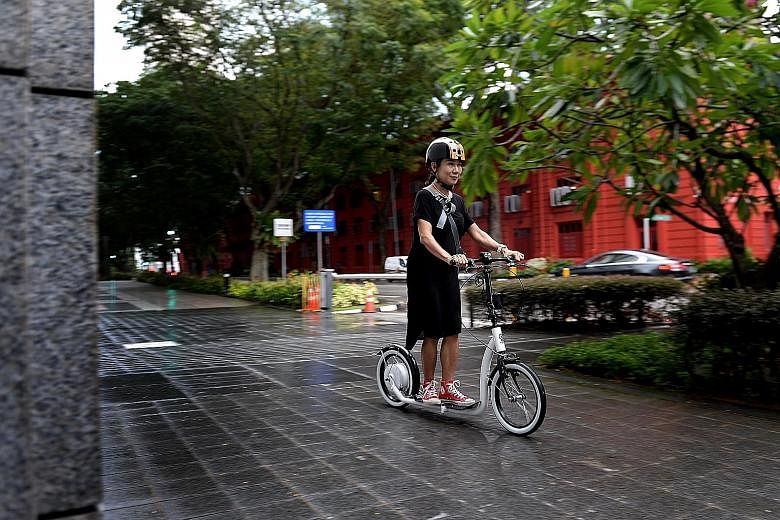 Dr Hee recently started using her e-scooter for the 9km-long commute from her home to her office.