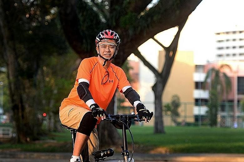 Mr Han feels his love for cycling and the outdoors started during his formative kampung days in Pulau Bukom. He is one of 14 members of the Active Mobility Advisory Panel, whose recommendations were incorporated in a Bill that was passed in Parliamen