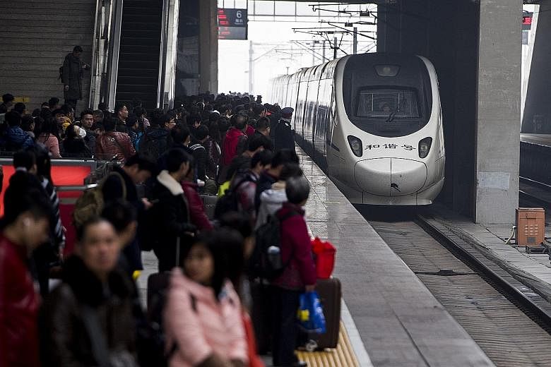 Trains are a popular travel option because services are reliable and affordable. China's push to create a high-speed railway network has also made it easier for the huge number of people who make trips during the Chinese New Year period.