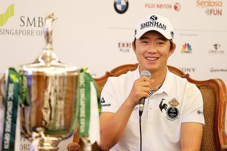 Song Young Han had edged out Jordan Spieth to win last year's Singapore Open, but has yet to win another title.