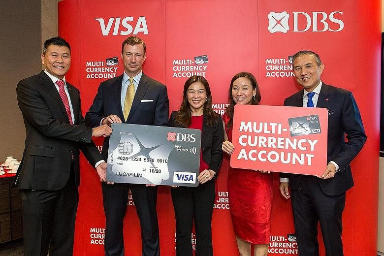 From left: DBS head of cards and unsecured loans Anthony Seow, Visa group country manager for regional South-east Asia Tolan Steele, Visa country manager for Singapore and Brunei Ooi Huey Tyng, DBS head of deposits and secured loans P'ing Lim and DBS