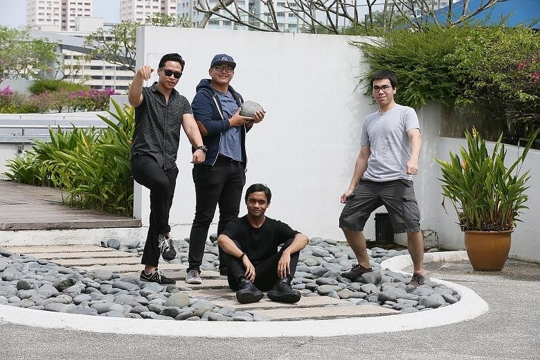 Members of T-Rex (from left) Junaidi Kusnong, Bryan De Rozario, Ahmad Khaliq and Axel Serik will release their debut album, Volume 1, at Laneway.