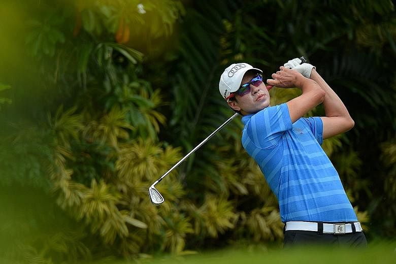 Quincy Quek managed to recover from two straight bogeys to card a second straight 68.