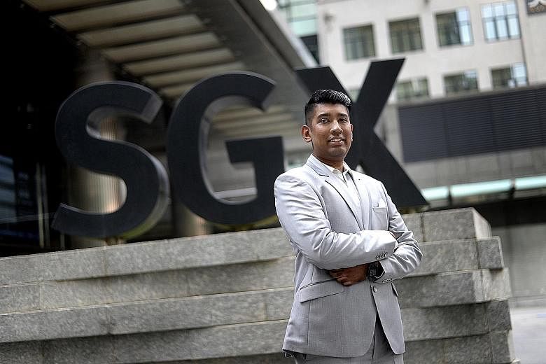 Mr Bharath Jayaram, 26, gave up his job as a software developer last year after making some great trades that allowed him to become financially independent. Since he started trading, 90 per cent of his profits have come from selling options. He has n