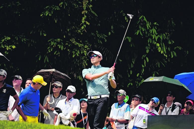 Quincy Quek of Singapore at this week's SMBC Singapore Open. Quek and other local golfers do not have the benefit of a strong domestic tour, according to Mardan Mamat.