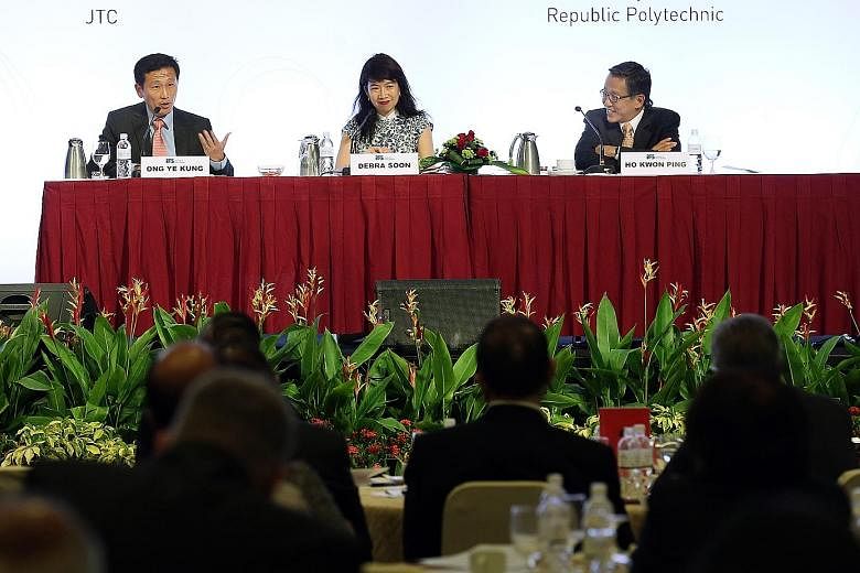 The Institute of Policy Studies' panel session saw Mr Ong and Mr Ho discuss whether rule by a single political party is best for Singapore. The panel also addressed the possibility of Singapore having a two- or multi-party system. The discussion was 