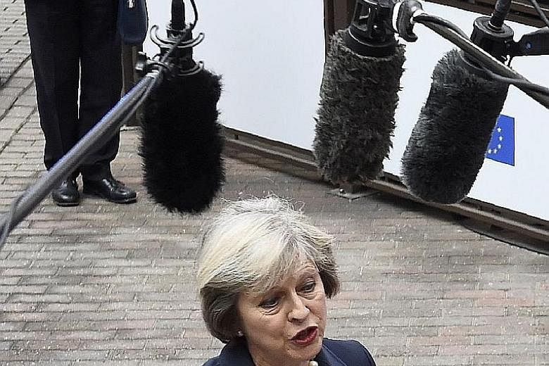 Mrs Theresa May's move to get her threats in early - before the expected start of Brexit negotiations - was meant as a show of strength, a sign that she would not go to Brussels for talks as a supplicant.