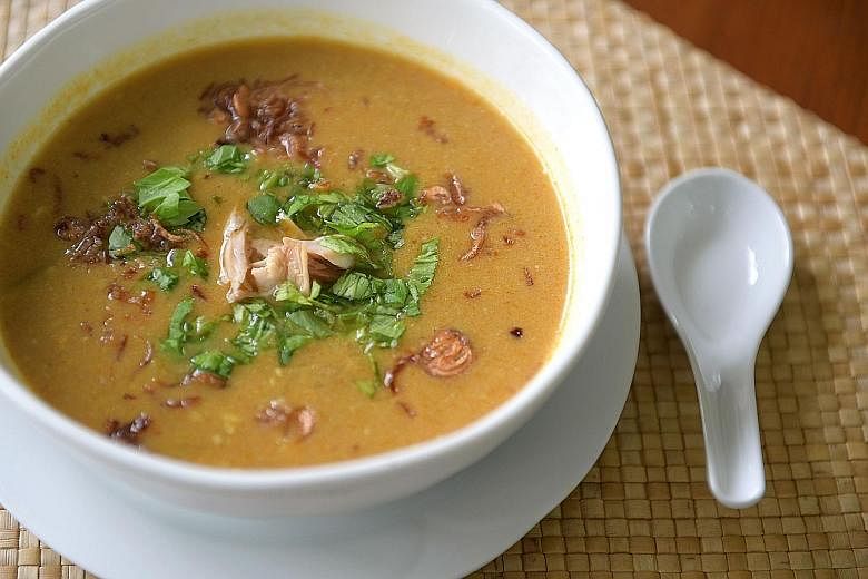 You can use coconut milk to thicken the soup or red lentils to add more flavour.