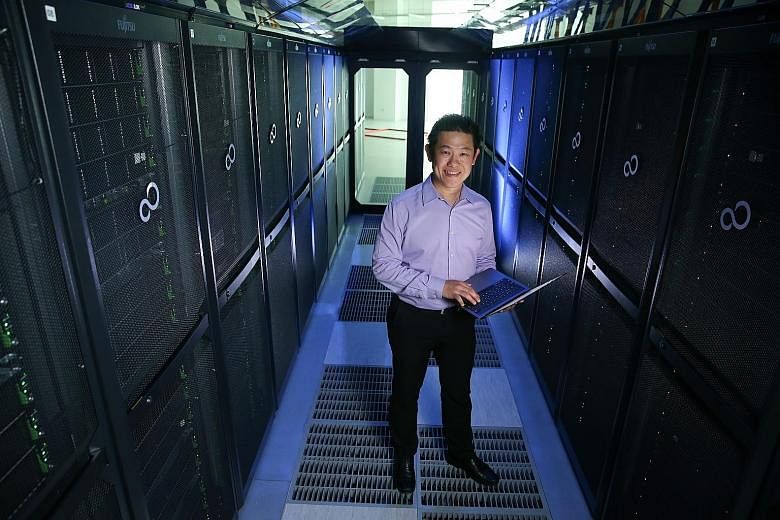 Singapore's most powerful supercomputer, Aspire 1, was set up last year as the core facility of the country's new National Supercomputing Centre. Deputy director Jon Lau is part of the management team that keeps the computer humming along smoothly an