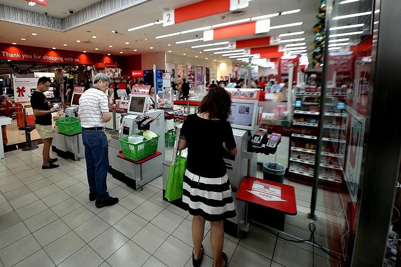 FairPrice has self-checkout counters in 59 out of its more than 130 outlets, where customers can scan, pack and pay for their items.