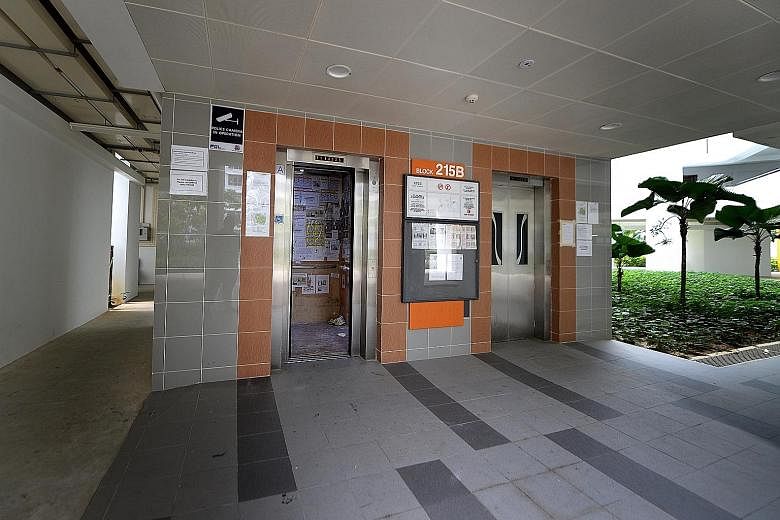 Residents in Compassvale Mast in Sengkang (left) and MacPherson Residency, which saw regular lift breakdowns over the past year, say the situation has improved. But new cases of malfunctioning Sigma lifts have emerged in HDB estates in Bukit Batok an