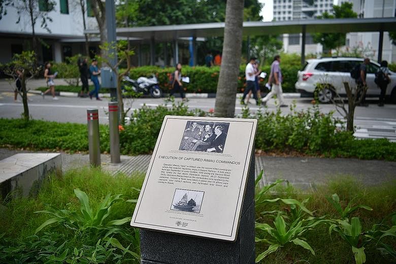A plaque at NUS University Town marks the site where 10 allied commandos were executed by the Japanese after a failed operation in 1944. This is one of the stops along The Last Days of Empire trail, one of 11 tours open to the public from Feb 16 to M