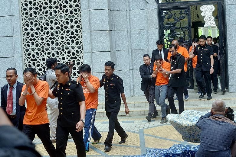 Five men, including two former senior officials of Felda, being remanded on Jan 25 to help with investigations into a caviar farm project in Pahang.