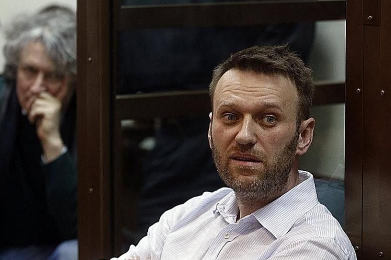 Navalny's felony conviction may prevent him from running in Russia's 2018 presidential election.