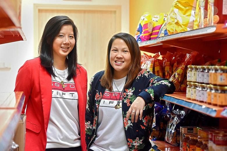 Co-founders Ms Chong (left) and Ms Lin of The Social Co, a think-tank aimed at solving social issues. Their new initiative, The Social Pantry, provides employment to people with disabilities.