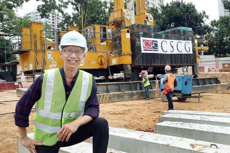 Mr Ang is the founder of S C Ang Consortium, a firm which surveys land for the construction and building industries. By using Global Navigation Satellite System technology to locate and mark the positions of piles at a worksite, the company has reduc