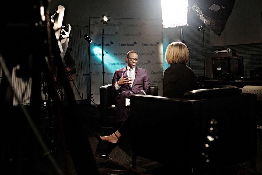 Credit Suisse chief executive Tidjane Thiam said the bank is working on bolstering its capital after an improved market sentiment for banks that boosted trading in the fourth quarter has continued this year.