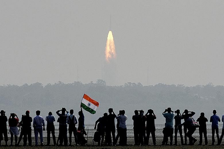 The 104 satellites, weighing 1,378kg in total, were launched at one go aboard the PSLV rocket yesterday in Sriharikota, India.