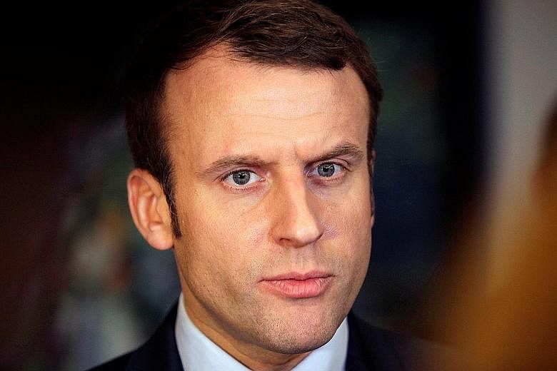 Mr Macron is the front runner in the French presidential elections in May.