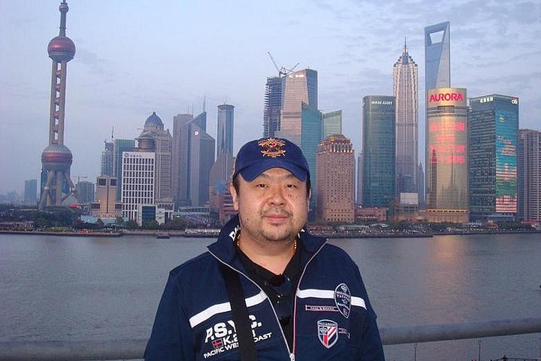 Mr Kim Jong Nam in Shanghai (left) and Macau (above). The photos were on a Facebook account belonging to a "Kim Chol". Mr Kim reportedly used social media even though he was in danger.