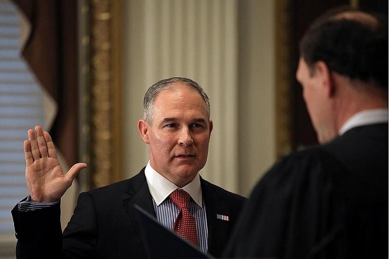 Mr Pruitt, as attorney-general for the oil-producing state of Oklahoma, has filed or joined in more than a dozen law suits to block key EPA regulations.