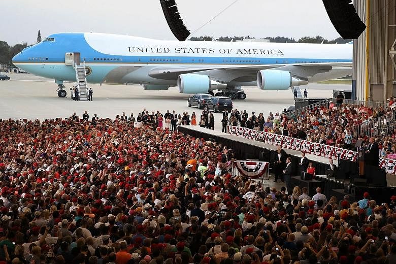 "The White House is running so smoothly, so smoothly," US President Donald Trump said at last Saturday's rally at the AeroMod International Hangar at Orlando Melbourne International Airport in Melbourne, Florida.
