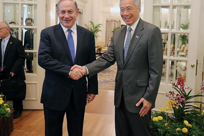 PM Lee and Mr Netanyahu reaffirmed the strong and longstanding ties between their countries when they met at the Istana yesterday.