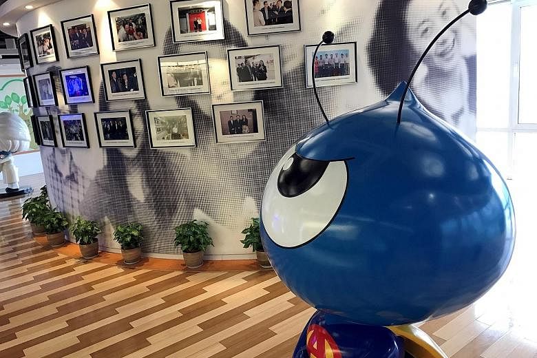 An Ant Financial mascot in the Hangzhou office. The Chinese firm is set to invest US$200 million (S$284 million) in South Korea's mobile payment service Kakao Pay.