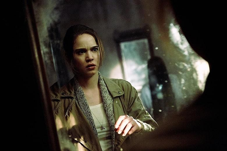 Matilda Lutz plays the girlfriend of a college student and contortionist Bonnie Morgan reprises her role as Samara the ghost from The Ring Two.