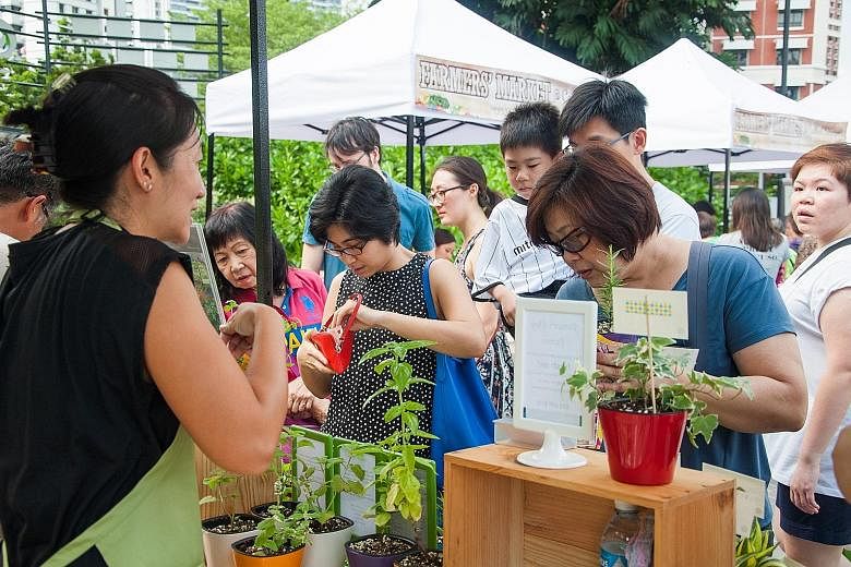 More farmers' markets are taking place in the heartland, organised by the Central Singapore Community Development Council.
