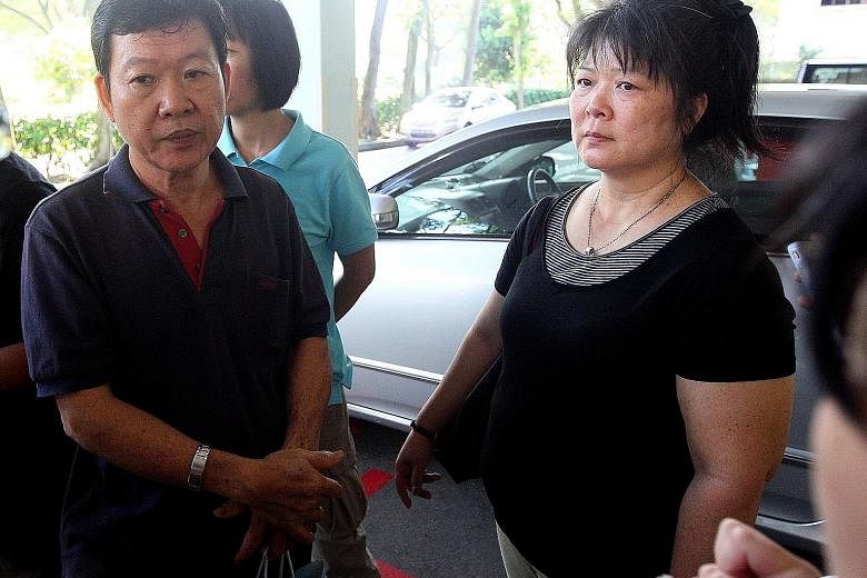 Madam Chen, seen here with her husband Lie Yong Song in 2012, knew her daughter Elsie (below) was dating Lee, but disapproved of the relationship. She was inconsolable after hearing of his sentence.