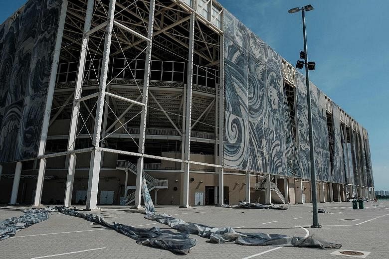 The external covering at the Olympic Aquatics Stadium, which opens to the public only on weekends, is falling off just six months after the Rio Games. The Brazilian organisers, like many others before them, had promised there would be no white elepha
