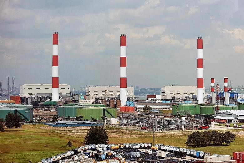 The Pulau Seraya Power Station on Jurong Island. The carbon tax will apply to power stations and other large direct emitters.