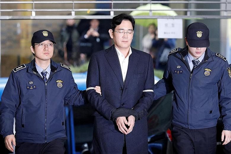 As well as bribery, embezzlement and hiding assets overseas, Lee is also charged with perjury in connection with a graft and power abuse scandal that has seen South Korean President Park Geun Hye impeached.