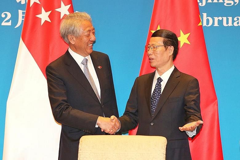 DPM Teo Chee Hean and Chinese Vice-Premier Zhang Gaoli chaired the 13th JCBC session on Monday.