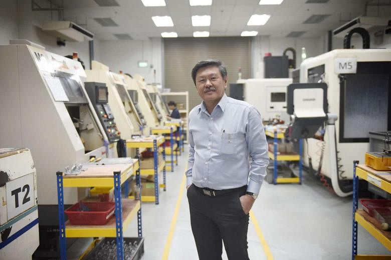 Cragar Industries director Mr Lim ensures that his firm remains innovative by working with research institution SIMTech, which developed a software to help calculate parameters for their CNC machines. 