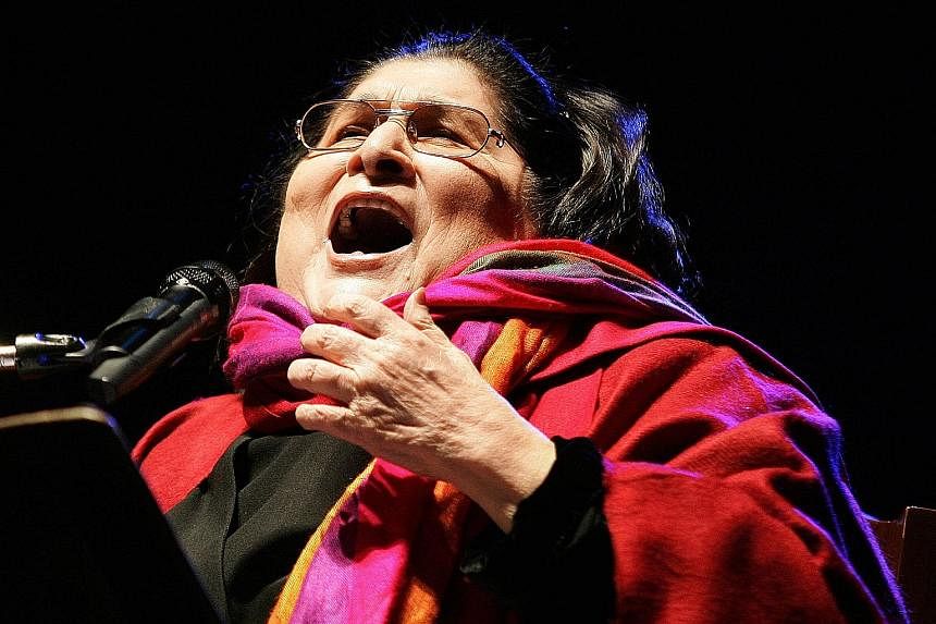 The Spring Revolution festival will stage Revolution, the theatrical work of Pussy Riot, whose members include Maria Alyokhina (left); and pay homage to the late Argentinian folk artist Mercedes Sosa (right).