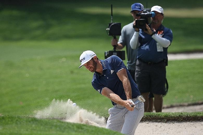 World No. 1 Dustin Johnson on his way to victory at the WGC-Mexico Championship. The American is only the fifth player after Ian Woosnam, David Duval, Vijay Singh and Adam Scott to win his first tournament after becoming world No. 1.